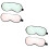 4Pcs Soft Silk Eyeshade Eye Mask Sleep Blackout Solid Color for Travel 6
