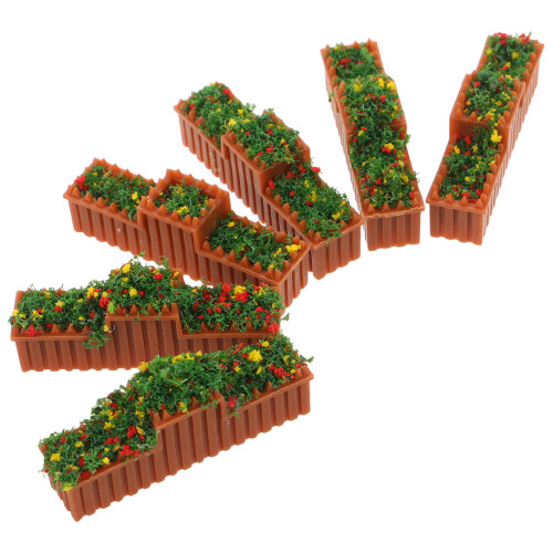 30Pièces Miniatures Potted Plastique Blanches Décor Maison De Poupées 1