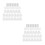 100Sets Plastic Glass Retainer Clips Kit for Cabinet Mirror Fixings 5