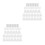 100Sets Plastic Glass Retainer Clips Kit for Cabinet Mirror Fixings 6