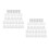 100Sets Plastic Glass Retainer Clips Kit for Cabinet Mirror Fixings 7