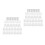 100Sets Plastic Glass Retainer Clips Kit for Cabinet Mirror Fixings 8