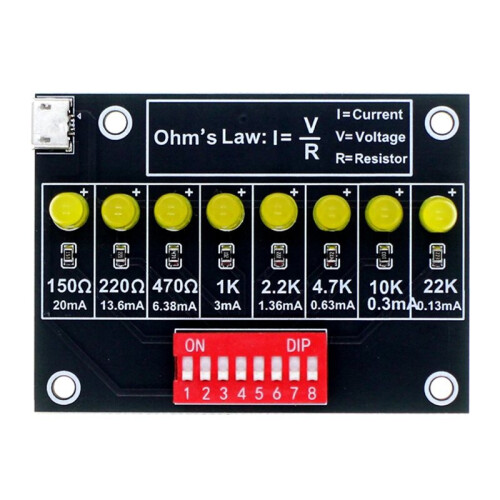 DIY Soldering Practice Kit Ohm'S Law Current Test Electronic Teaching Lab Practical Train Soldering Kit Practice Board 2