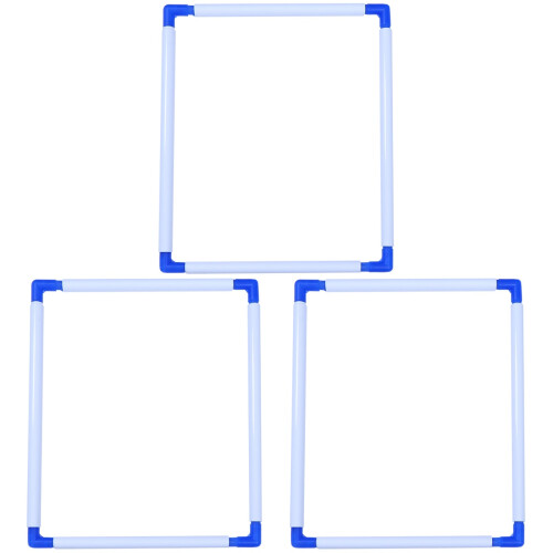 3Pièces Cadres À Broder Ciel-Bleu Clip Durable 1