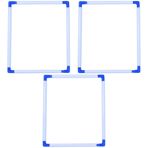 3Pièces Cadres À Broder Ciel-Bleu Clip Durable 2