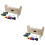 2Sets Multicolor Weaving Rack for DIY Bracelets and Decoration Crafts 6
