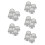 20Pièces Knobs Volume Rotatifs Argentés Translucides Pour Audio Maison 5
