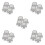 20Pièces Knobs Volume Rotatifs Argentés Translucides Pour Audio Maison 6