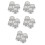 20Pièces Knobs Volume Rotatifs Argentés Translucides Pour Audio Maison 8