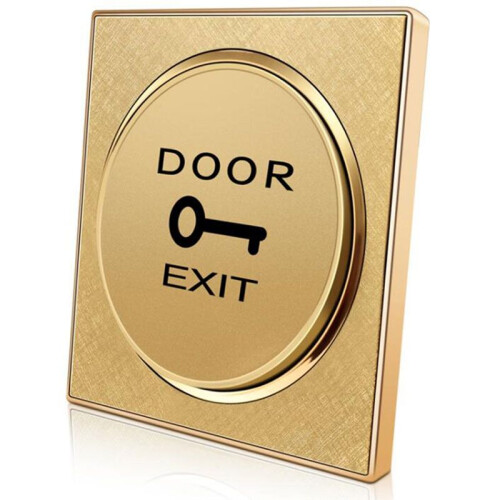10pcs Golden Door Exit Button Door Release  for Access Control System 1