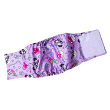 Male Dog Physiological Pant Breathable Adjustable Washable Purple L