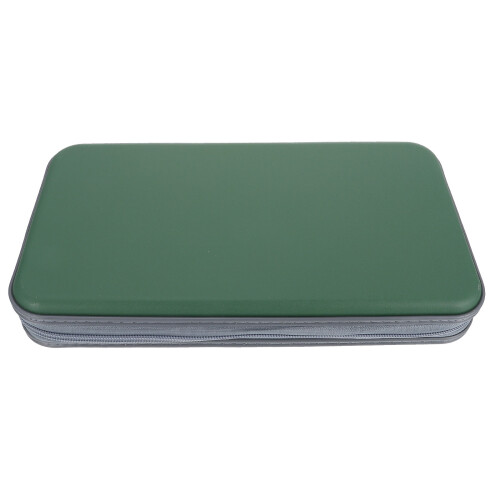 2Pièces Organiseur Cd Vert 80 Disques Polyester Pour 1