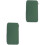 2Pièces Organiseur Cd Vert 80 Disques Polyester Pour 4