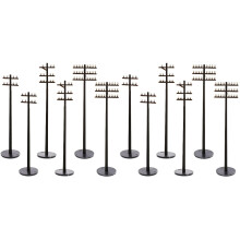12Pièces Modèles Poteaux Télégraphiques Mini Pour Paysage Micro Jardin