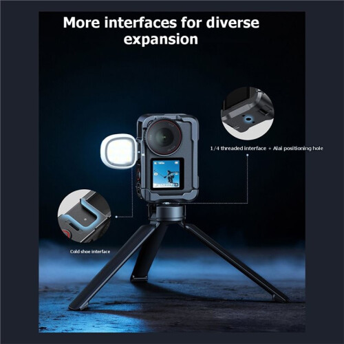 Frame Protective Case Rabbit Cage for  OSMO Action 6 Metal Shell Housing Camera Cage Accessories Kit 2