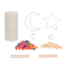 2Ensembles Kit Complet DIY Pour -Rêves Beige Avec Anneaux Lune