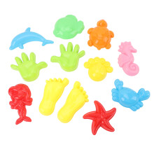 Beach Sand Moulds Kit 12Pcs with Storage Bag Outdoor Play Variety of Shapes