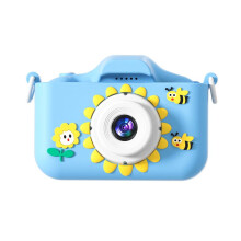 HD 96MPT Digital Camera Rechargeable Cameras with Zoom Compact Children'S Sunflower Cartoon Camera,
