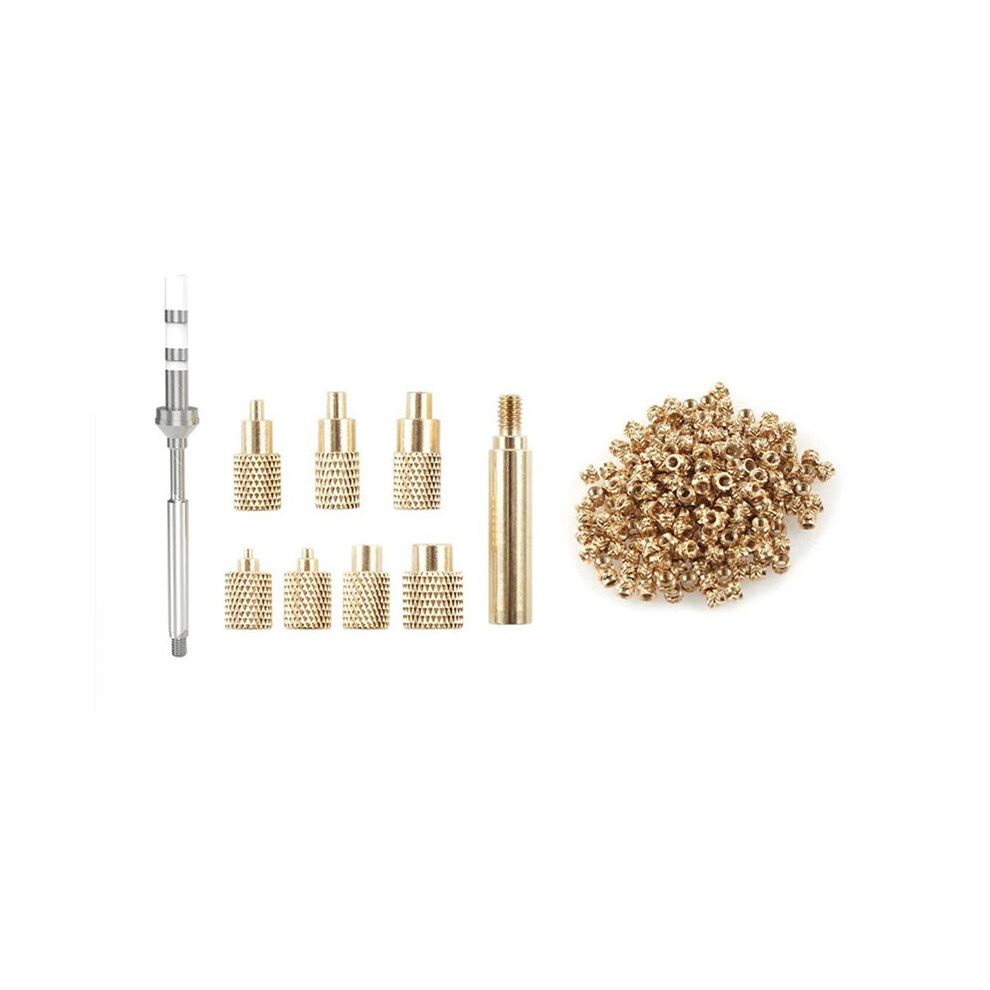 Heat Insert Nut Iron Tip Ts100 Soldering Iron Tip Insert M2-M8 Brass Hot Melt Insert Nut Insertion Kit With 100Pc M3 Nut 4711352733121