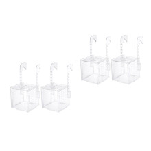 4Pièces Bac Incubateur Suspendu Transparent Pour Reproduction