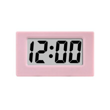 Relógio Triângulo Tela LED Lectronic Tela de Alarme Digital Relógio de Mesa para Home Office Mesa Decoração de Quarto Rosa