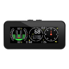 Car HUD Display Inclinómetro Brújula Velocímetro GPS Alarma de Exceso de Velocidad Medidor de Pendiente de Velocidad Digital Piezas de