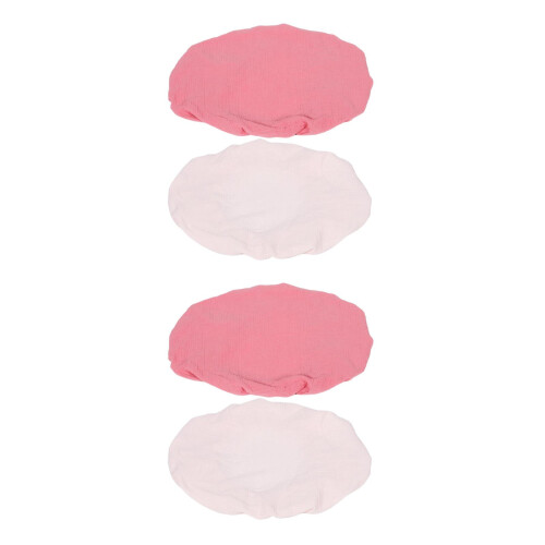 4Pièces Couvre Bébé Rose Coton Protection Douce Amovible