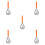 5Pcs Stainless Steel Pumpkin Core Removers Orange Manual Kitchen Tools 1