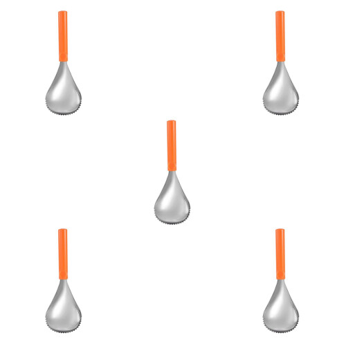 5Pcs Stainless Steel Pumpkin Core Removers Orange Manual Kitchen Tools