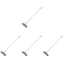 4Pièces Balais Poils Durs Manche Long Bleu Ménage