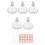 5 St 25 Ml Sprayflaskor Små Kosmetiska Atomizer Parfymflaskor Atomizing Spray Container Glas Sprayflaska för Resor 2
