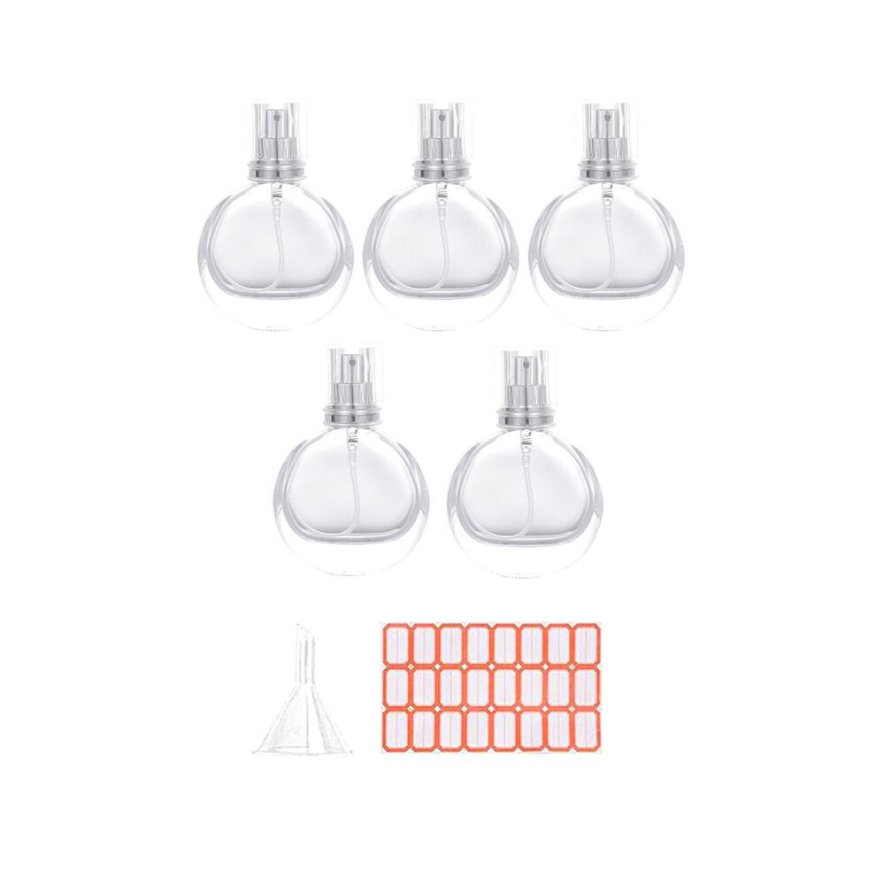 5Pcs 25Ml Spray Bottles Small Cosmetic Atomizer Perfume Bottles Atomizing Spray Container Glass Spray Bottle for Travel