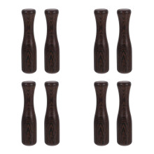 8Pcs Wood Food Grinding Stick Coffee Color Traditional Kitchen Pestle