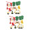 2Ensembles Jouets Et Barrières Miniatures Jeu Enfant 8