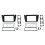 2X Kit de Painel de Controle de Rádio de Carro para  E90 E91 9 Polegadas Estéreo DVD Player 1