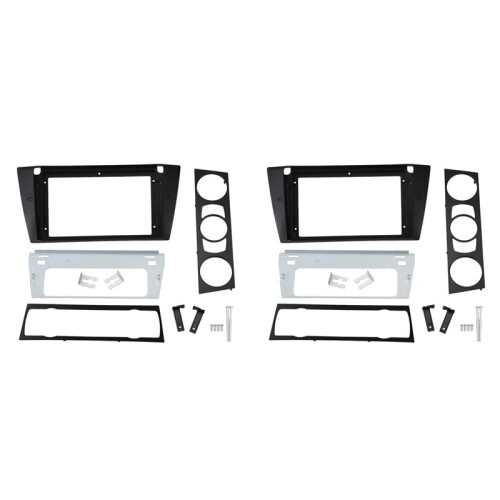 2X Kit de Painel de Controle de Rádio de Carro para  E90 E91 9 Polegadas Estéreo DVD Player