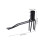 Accessoire Crochet Désherbeur Noir Courbure Pour Jardin 2
