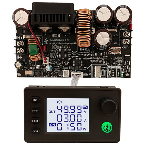 Zk-6522 CNC Step-Down  Power Supply Adjustable Voltage Voltage and Constant Voltage Constant Current Module 22A 65V