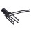 Accessoire Crochet Désherbeur Noir Courbure Pour Jardin 10