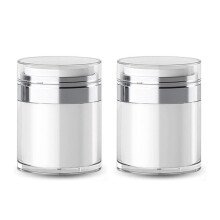 Hervulbare Airless Pomppotten, Lege Acryl Make- Cosmetische Containers, Reislotion met Deksel voor Dikke Vochtinbrengende Crème