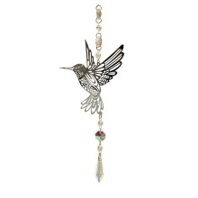 Srebrny Kolor Brid Crystal Suncatcher Wisząca Dekoracja Rainbow Maker Wystrój Pokoju Światło Catcher Dekory Pokoju Estetyczne
