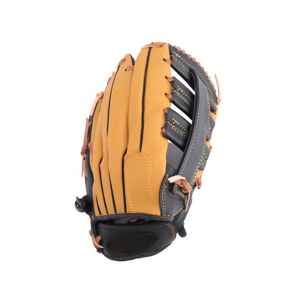 Professional Baseball Gloves Youth Adult Leather Baseball Gloves Softball Training Catcher Gloves 12.5 Inches Tauoh
