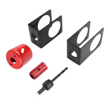 Door Entry Lock Hole Saw Kit for 1‑3/8" to 1‑3/4" Wooden Doors