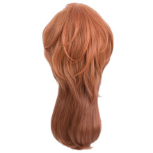 Short Orange Wig Cosplay Costume Men Anime Layered Character Costume Wig Halloween Party Wig
