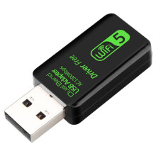 Driver-Free USB Wireless Network Card Router WiFi Network Signal Computer Receiver 5G Dual-Band Gigabit 1300M for PC