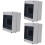 3Pcs Weatherproof Grey ABS Plastic Distribution Junction Box Durable 1