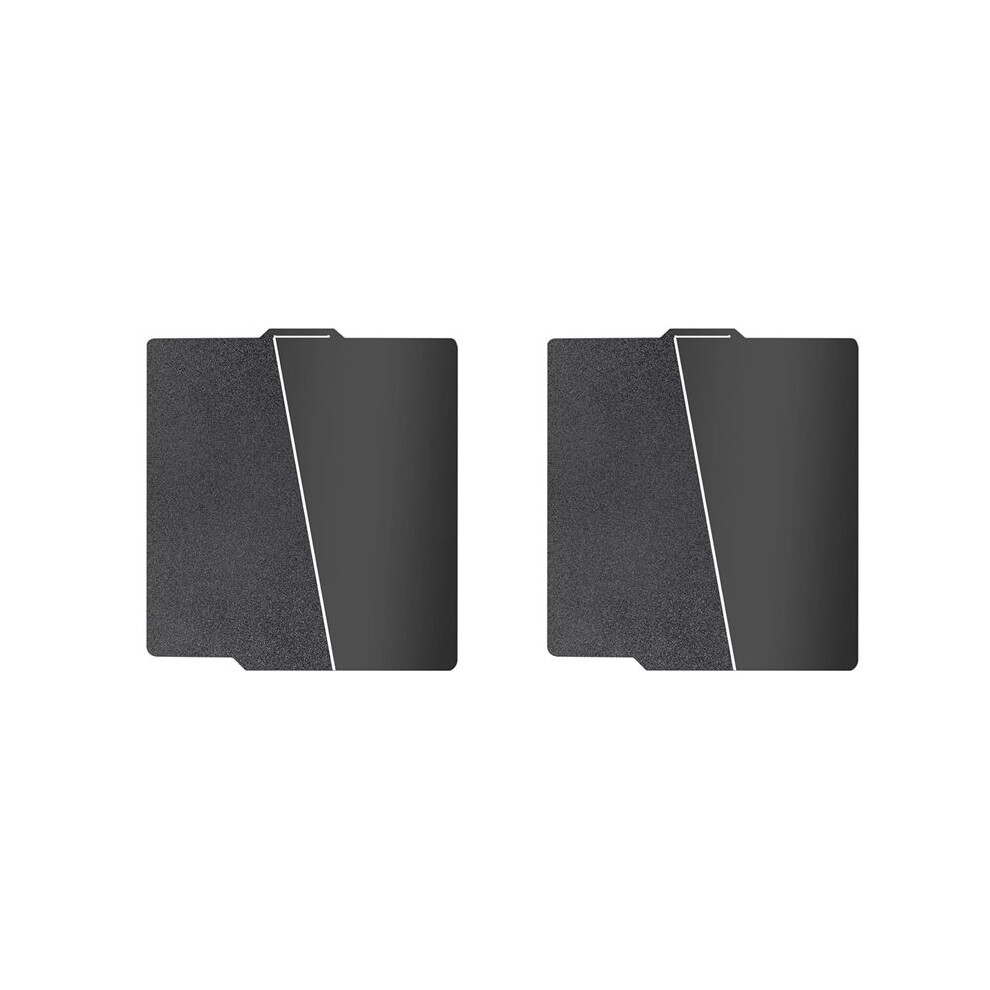 2Pcs 257X257mm Black Pei Double Sided Build Plate For Bambu-Lab A1/X1c/X1/X1e/P1p/P1s, Smooth Pei&Textured Pei Plate 4713403487625