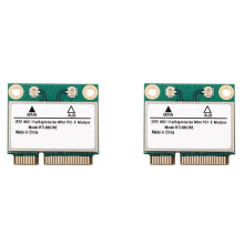 2X RTL8852BE Network Card WiFi 6 1800Mbps BT 5.2 Dual Band Wireless MiniPCIe 802.11ac/Ax 2.4G/5Ghz MU-MIMO