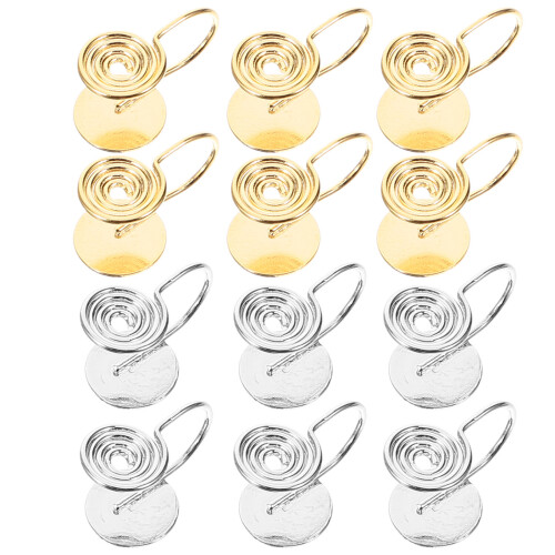 48Pièces Accessoires Boucles D'oreilles Clips En Cuivre 2