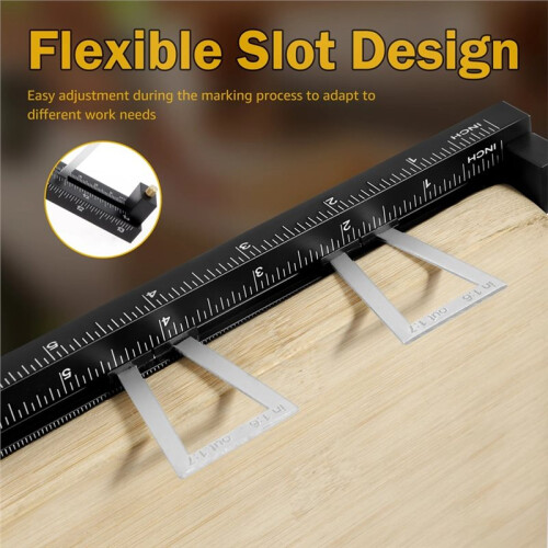 28Pcs Multifunctional Dovetail Marking Tool Set for Woodworking, Adjustable Aluminum Alloy